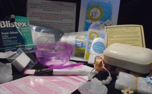 Rosy Life Kit contents - lifestyle and beauty box for sensitive skin